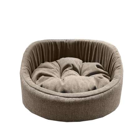 Лежанка для животных Homepet Rosy grey Жаккард диванчик 57*45*17см Розово-серый