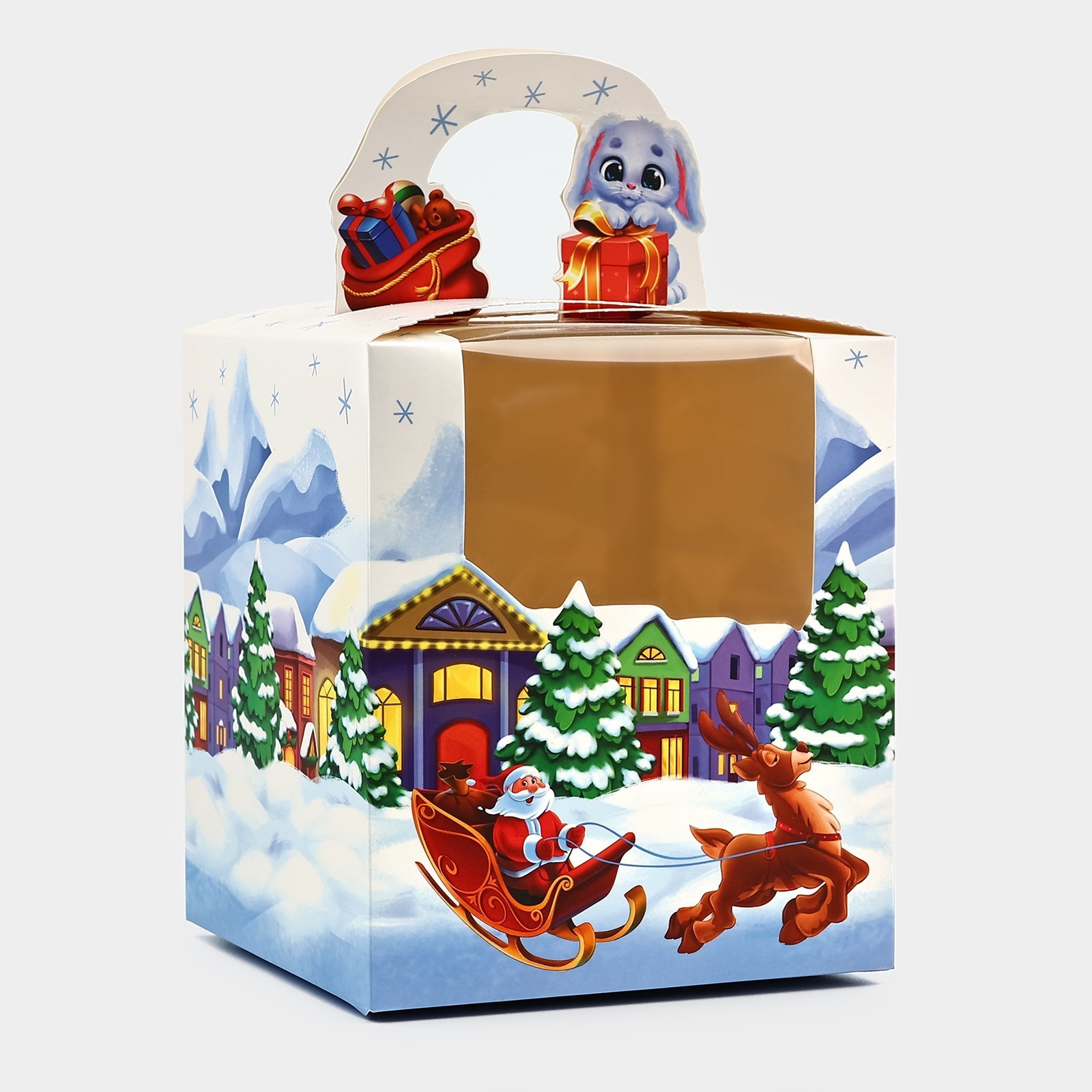 Коробка сборная Дарите Счастье "Сказочный Дед Мороз", 14 х 16 х 14 см - фото 2