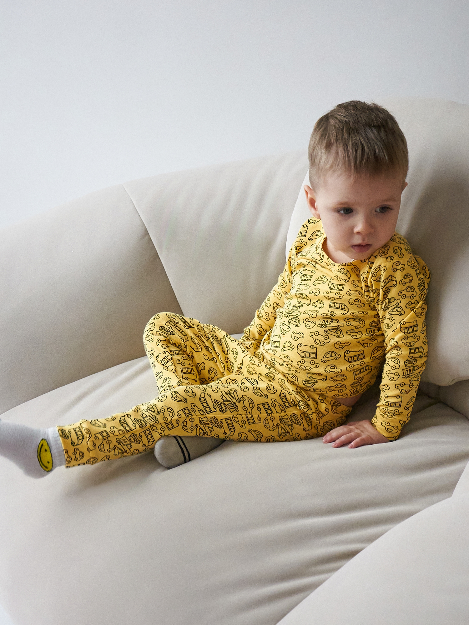 Пижама Mami-kids П-001 жёлтый - фото 4