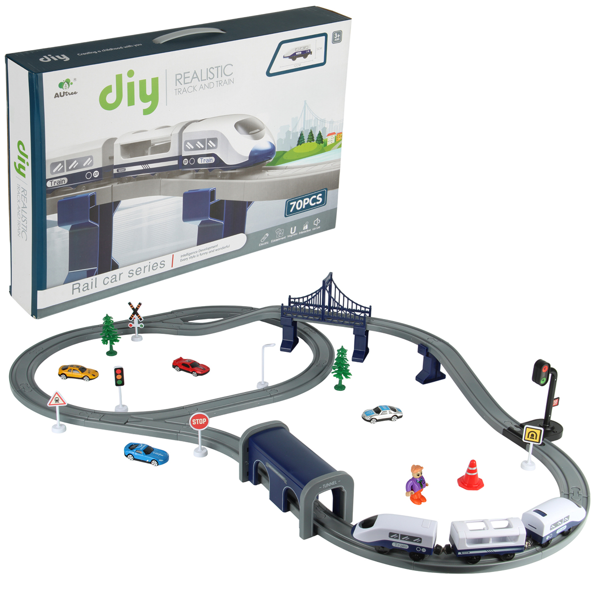 Набор железнодорожный Veld Co 104 см 135619 - фото 1