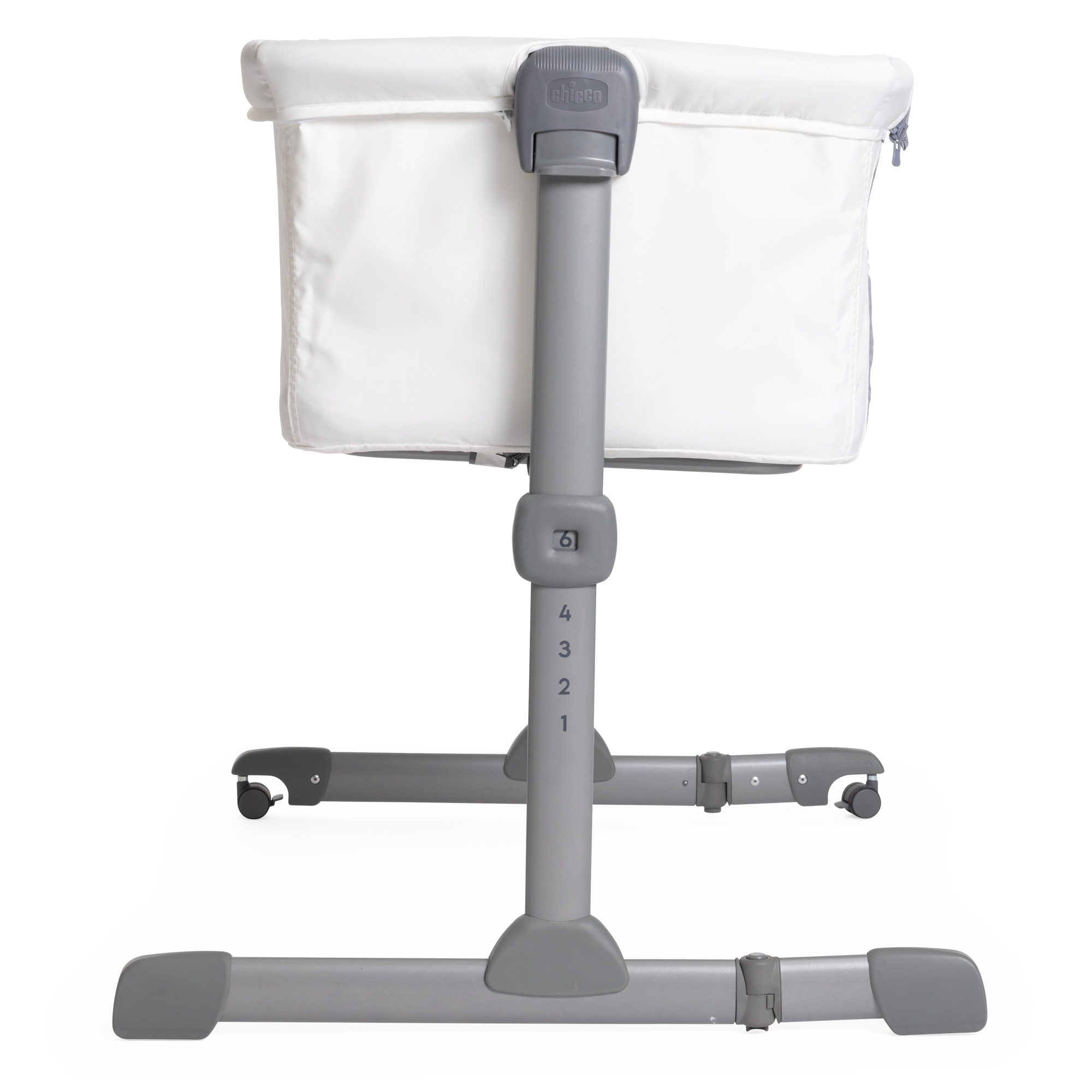 Детская кроватка Chicco Next2Me Essential прямоугольная, без маятника (белый) - фото 5