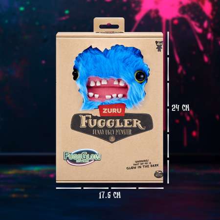 Игрушка мягкая FUGGLER Синий Шумзик Светящийся Фагглер 24см 15716A