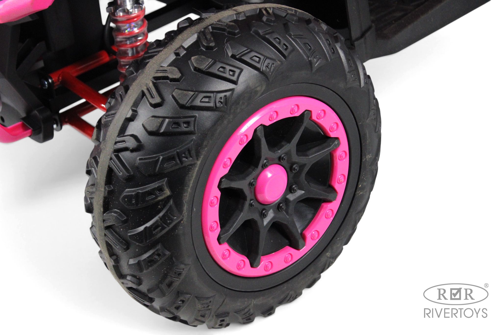 Электромобиль RIVERTOYS Z111ZZ-NEW-PINK С пультом ДУ - фото 19
