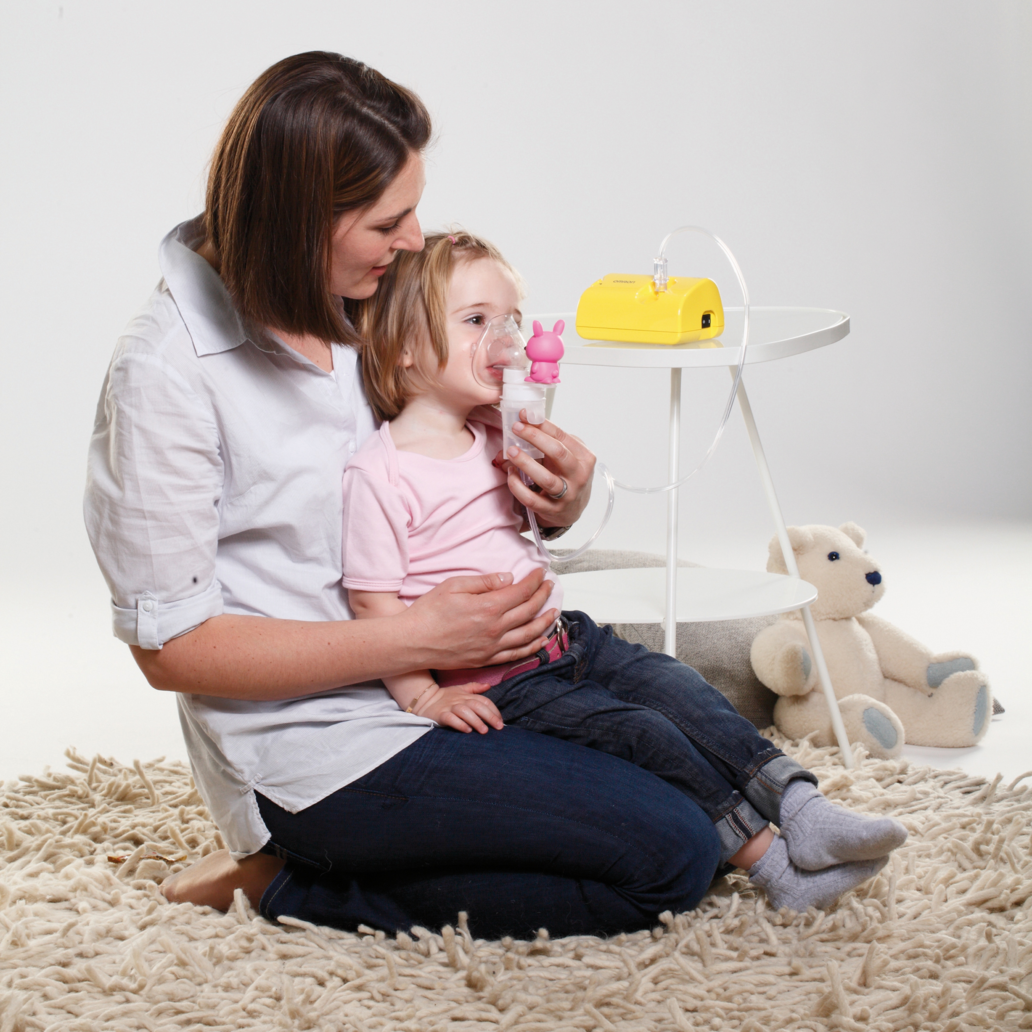 Ингалятор OMRON Comp Air C24 Kids желтый - фото 4