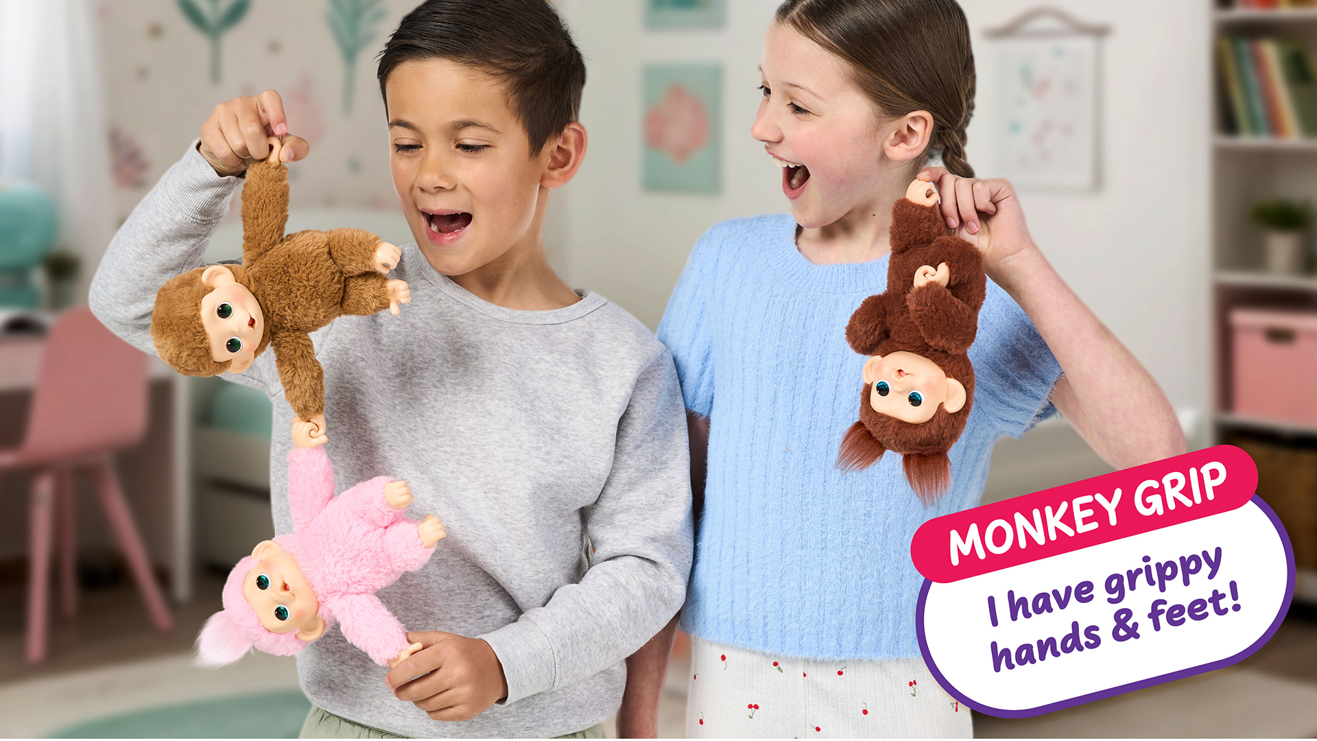 Игрушка Moose Llp+Wp Обезьянка бежевая - фото 12