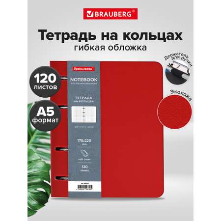 Тетрадь со сменным блоком Brauberg клетка 120 лист.