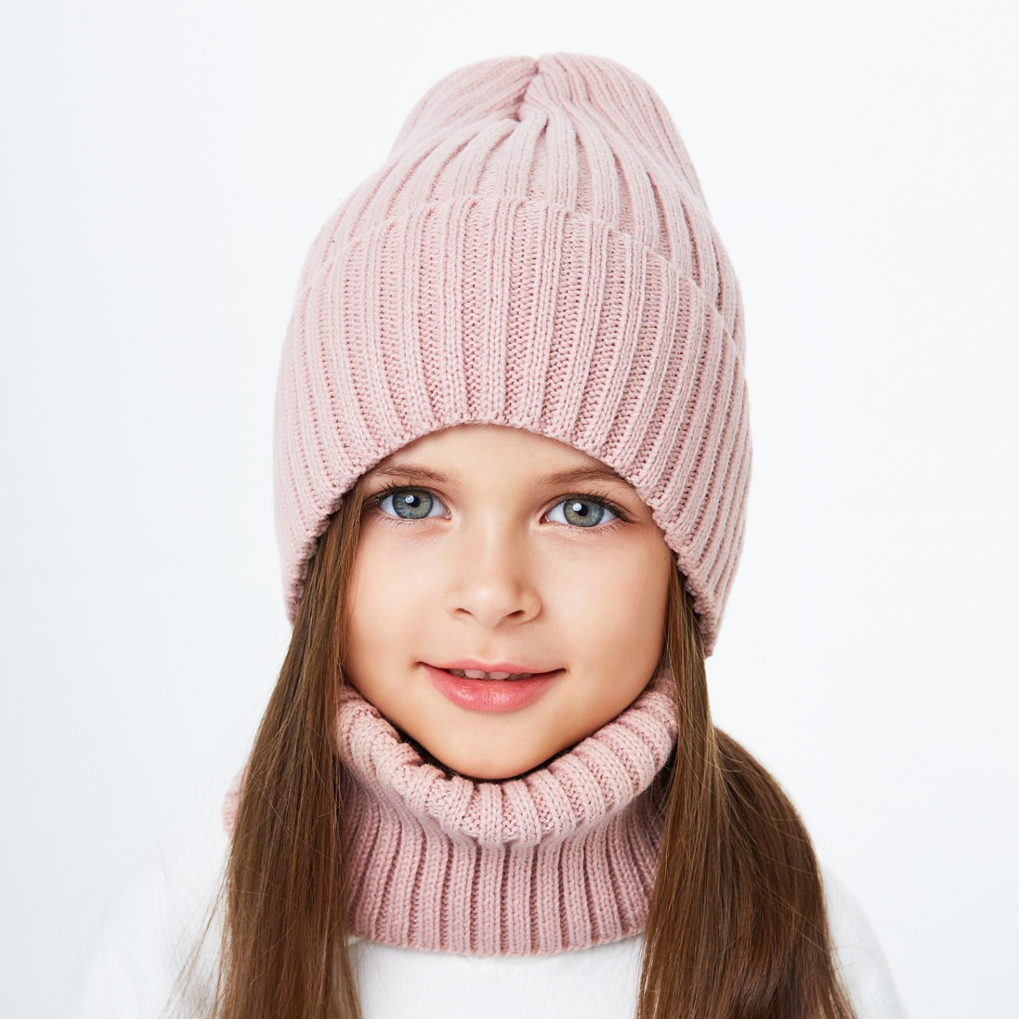 Шапка и снуд KUBRIO KU-H-35-pumpk-Dpink - фото 4