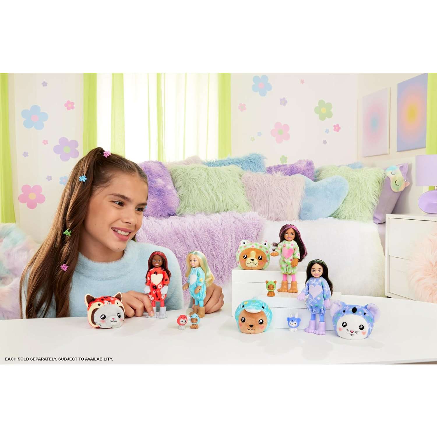 Кукла мини Barbie Cutie Reveal Челси Медвежонок HRK30 - фото 6