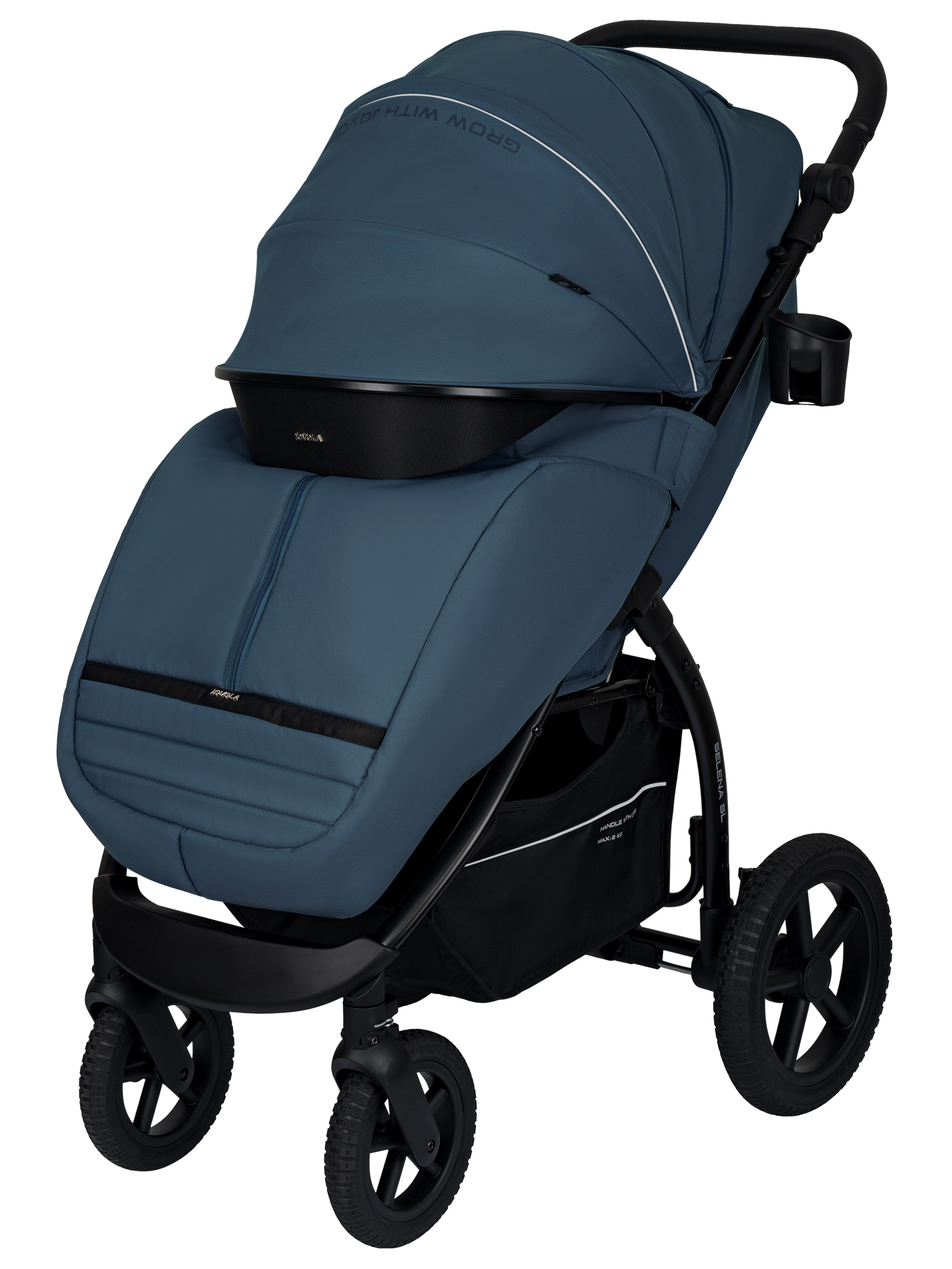 Коляска прогулочная JOVOLA Selena SL, всесезонная синий - фото 16