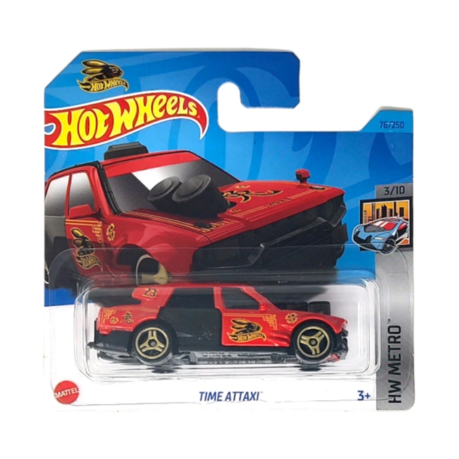 Автомобиль Hot Wheels time attaxi 1:64 5785-A76-HKG89 - фото 3
