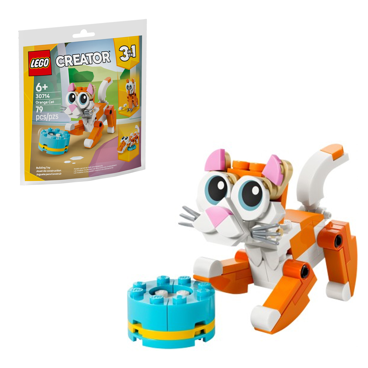Конструктор LEGO Creator Оранжевый кот 3-в-1 79 дет. - фото 1