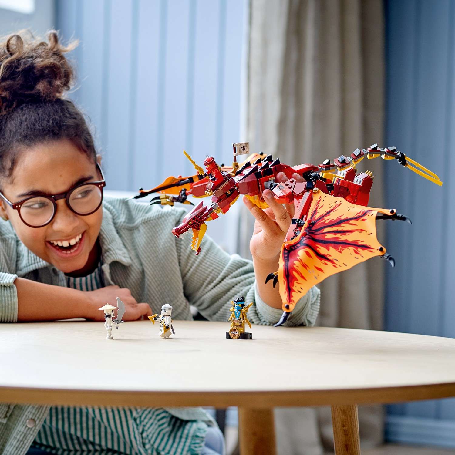 Конструктор LEGO NINJAGO Атака огненного дракона блочный - фото 12