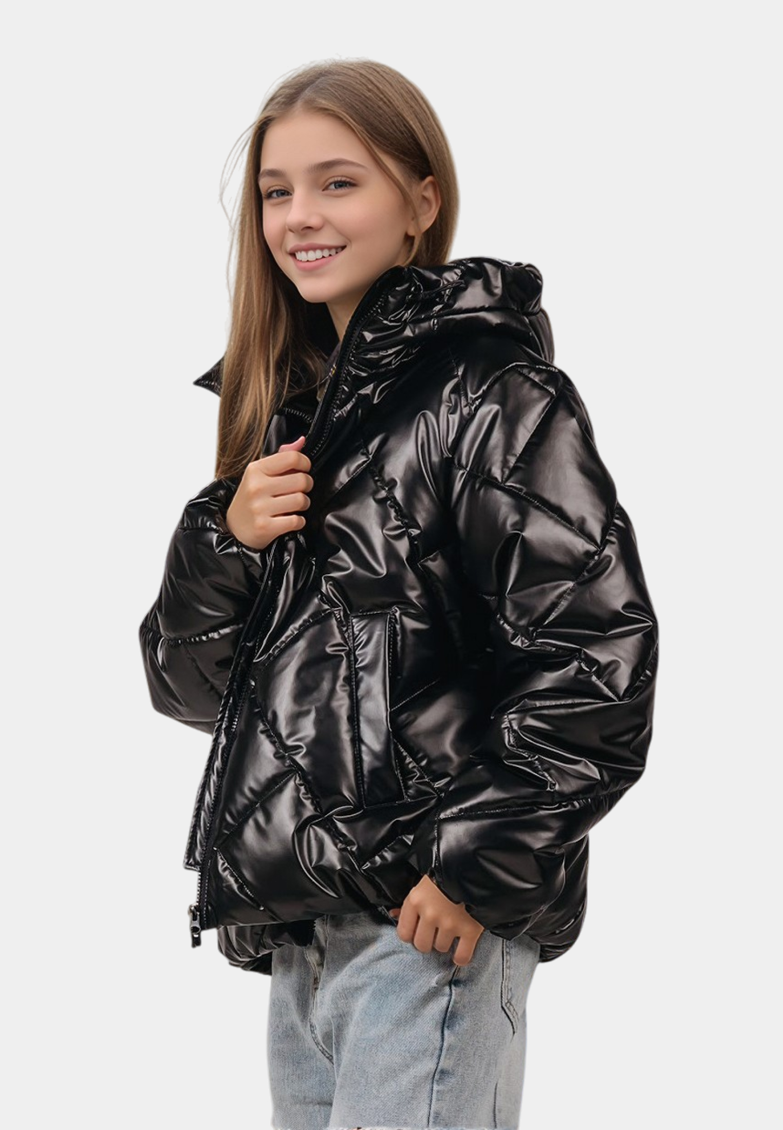 Куртка Аврора 964-Д/черный-лак - фото 3