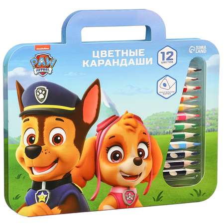Карандаши цветные Paw Patrol 12 шт.
