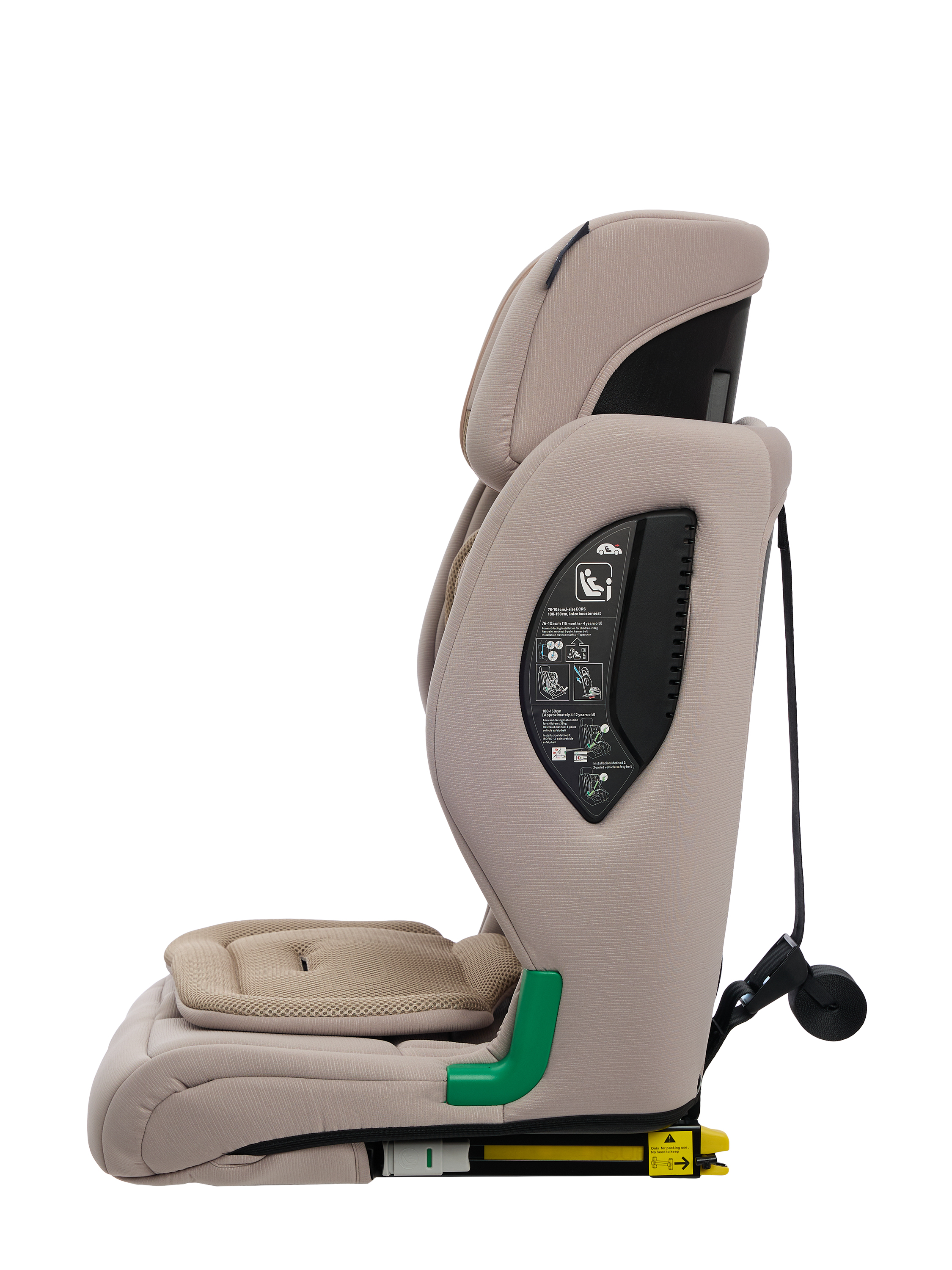 Автокресло BabyGo Flex Isofix 0+/1/2/3 (0-36 кг) бежевый - фото 7