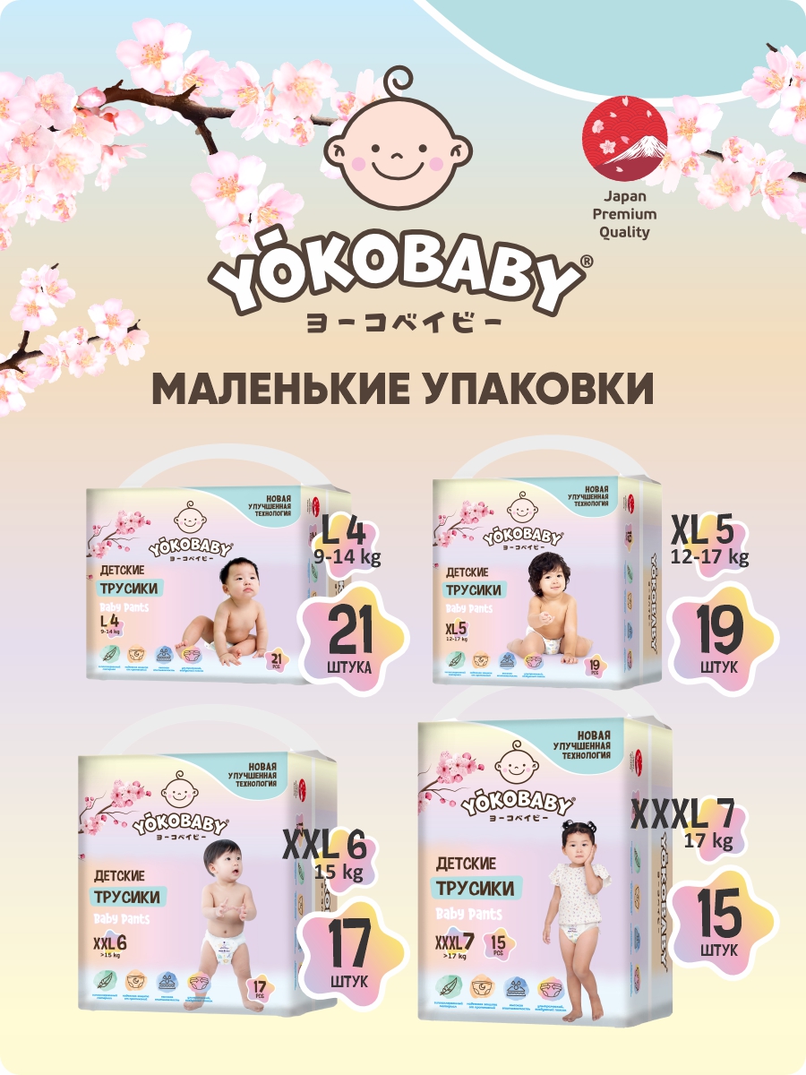 Трусики YokoBaby XXXL 15 шт. - фото 9