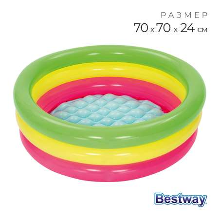 Бассейн надувной Bestway Радуга