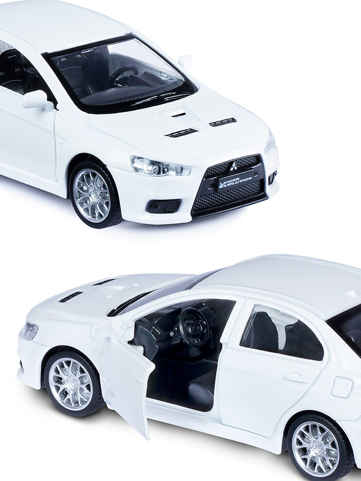 Автомобиль АВТОпанорама Mitsubishi Lancer Evolution 1:41 JB1251259 - фото 8
