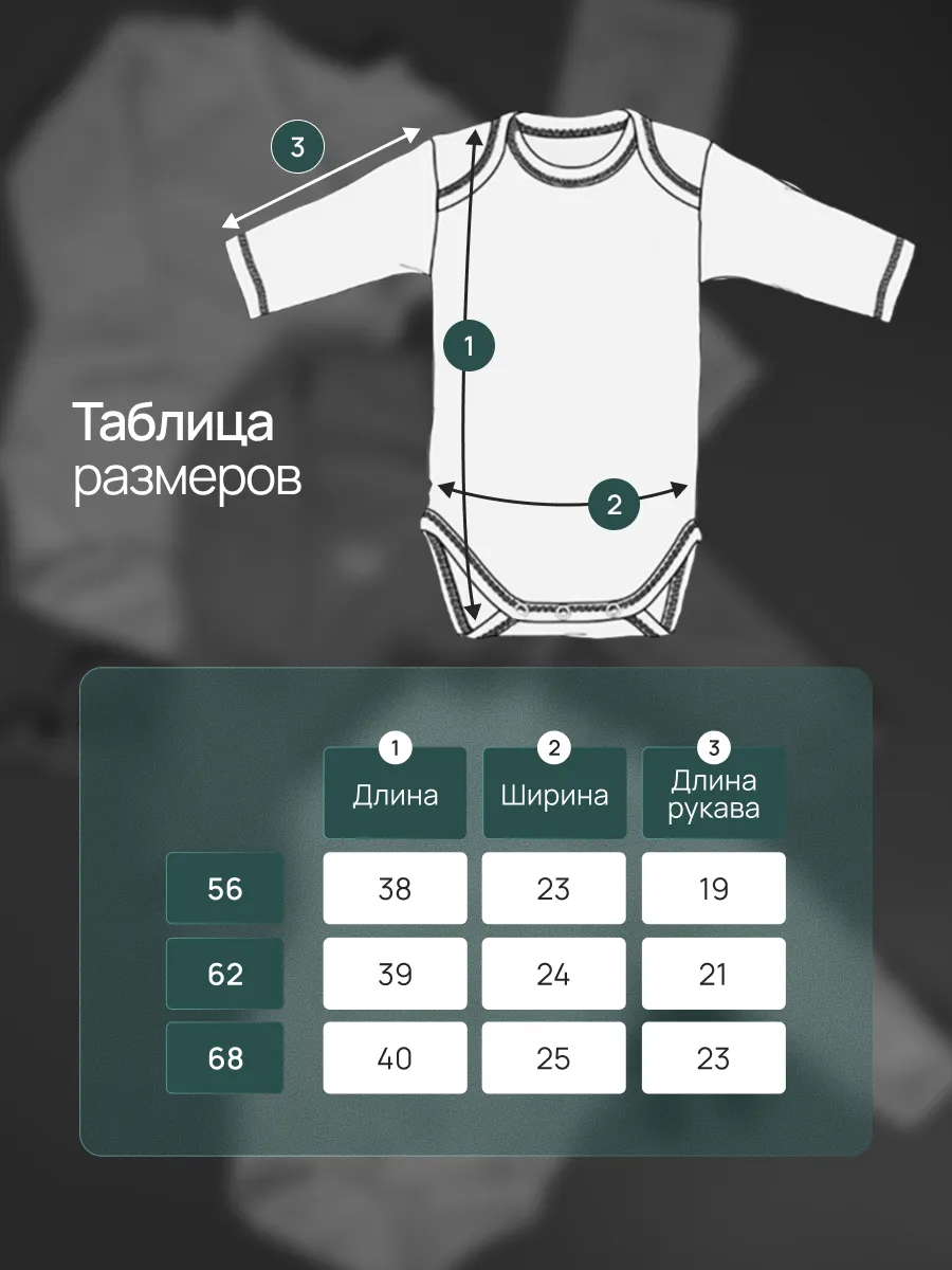 Боди 3 шт Супер Пупс нбр/3пр/бд/зап/голубыерыбки - фото 4