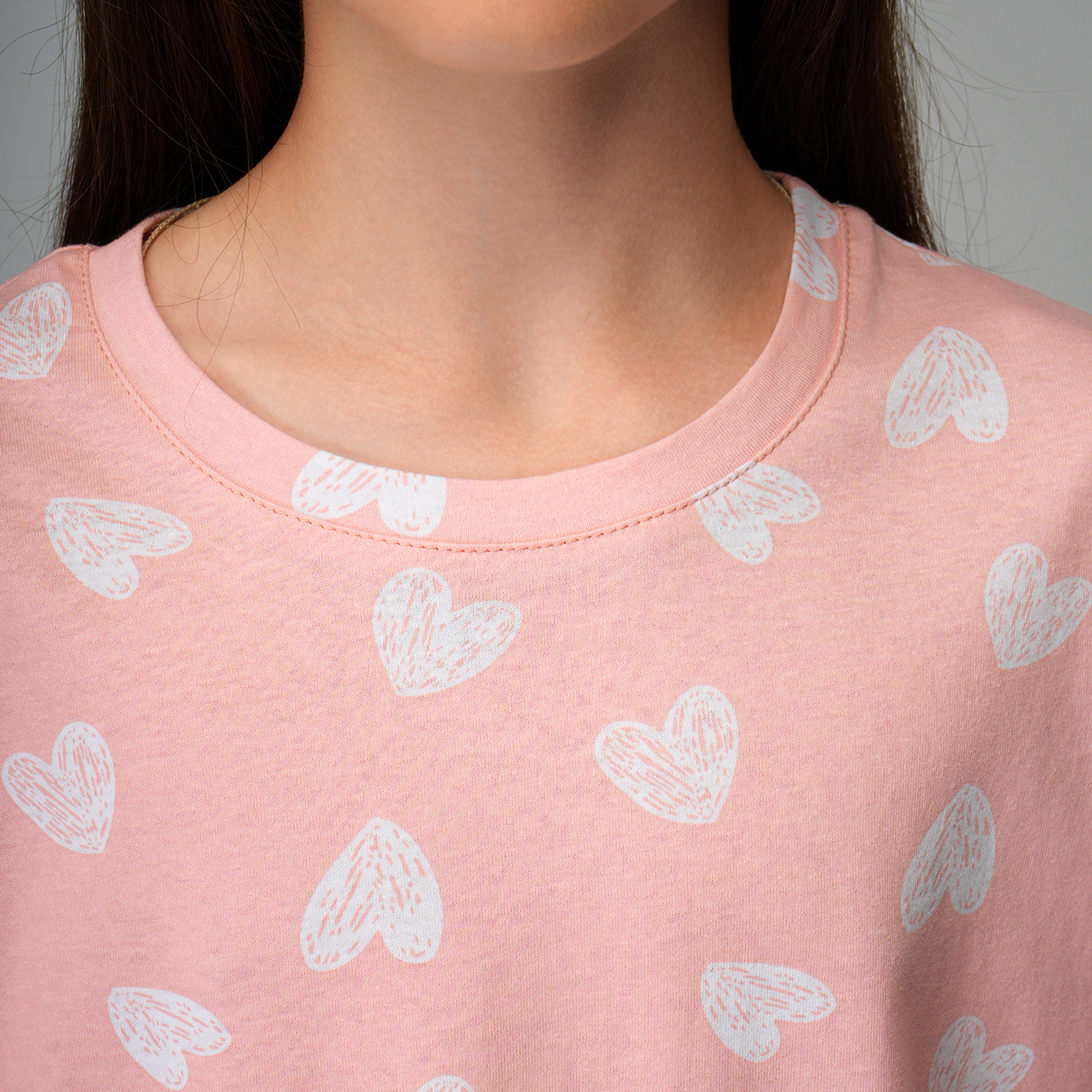 Футболка HappyFox HF0178SPбелый.сердечки - фото 5