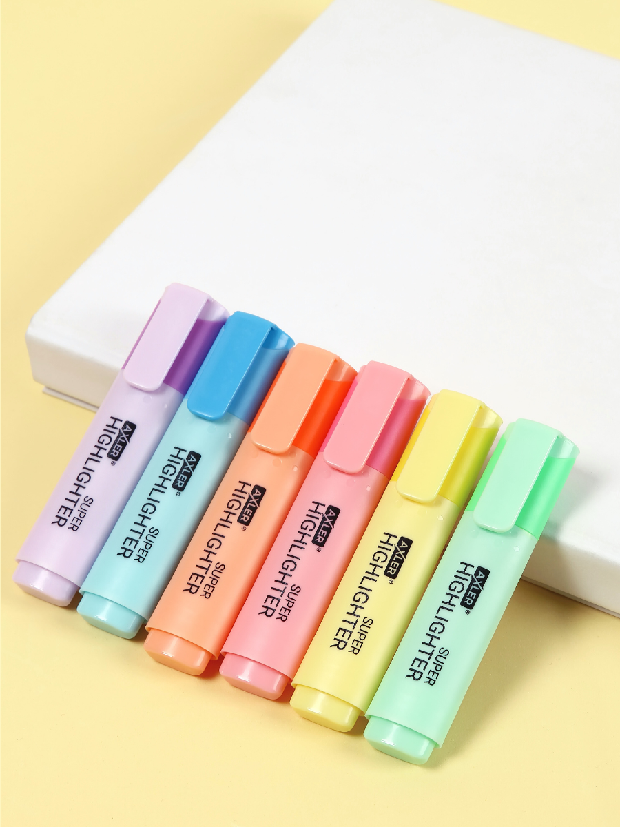 Текстовыделители AXLER 6 шт. - фото 13