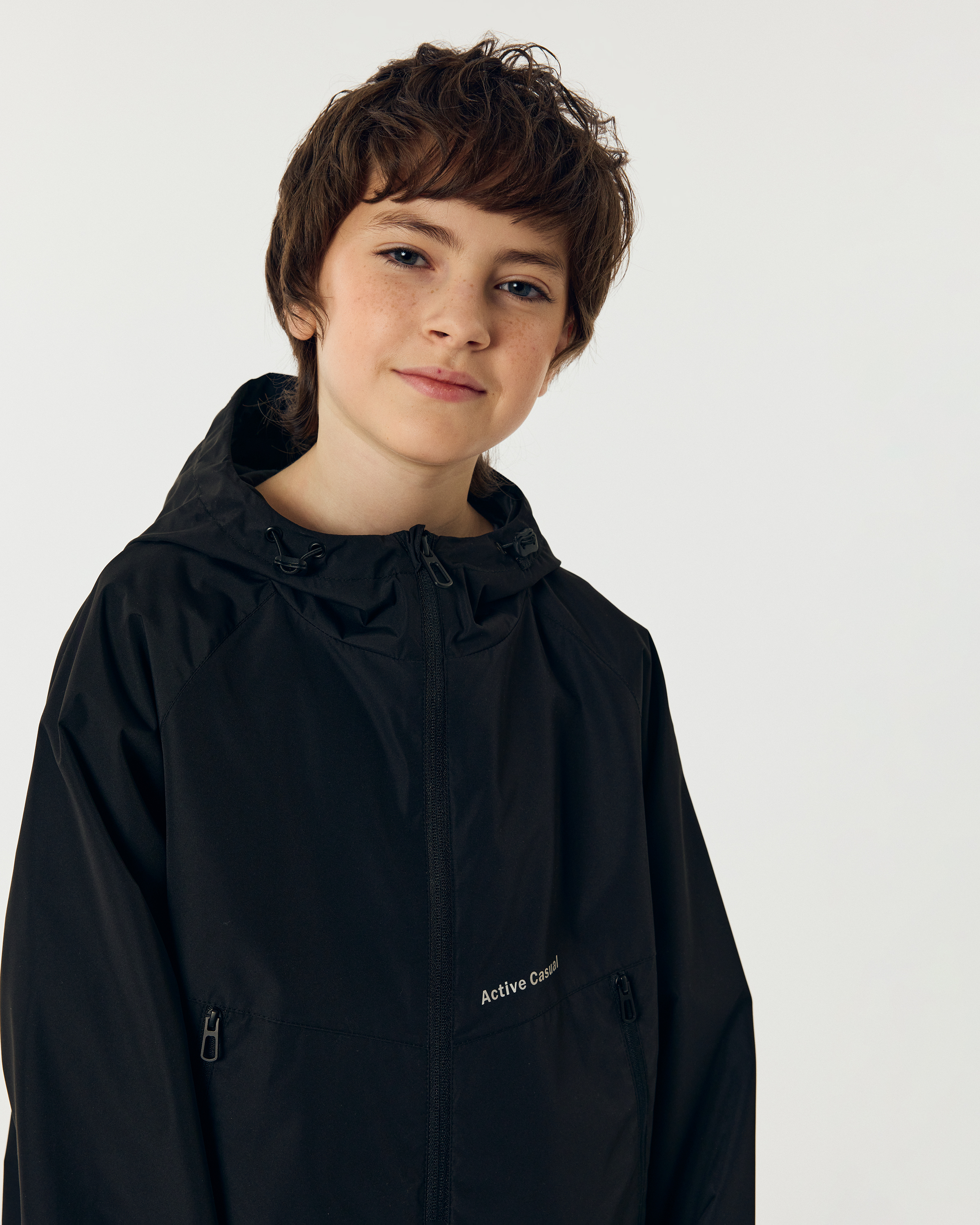 Изображение товара Детская ветровка Futurino 158 водоотталкивающая без утеплителя черная
