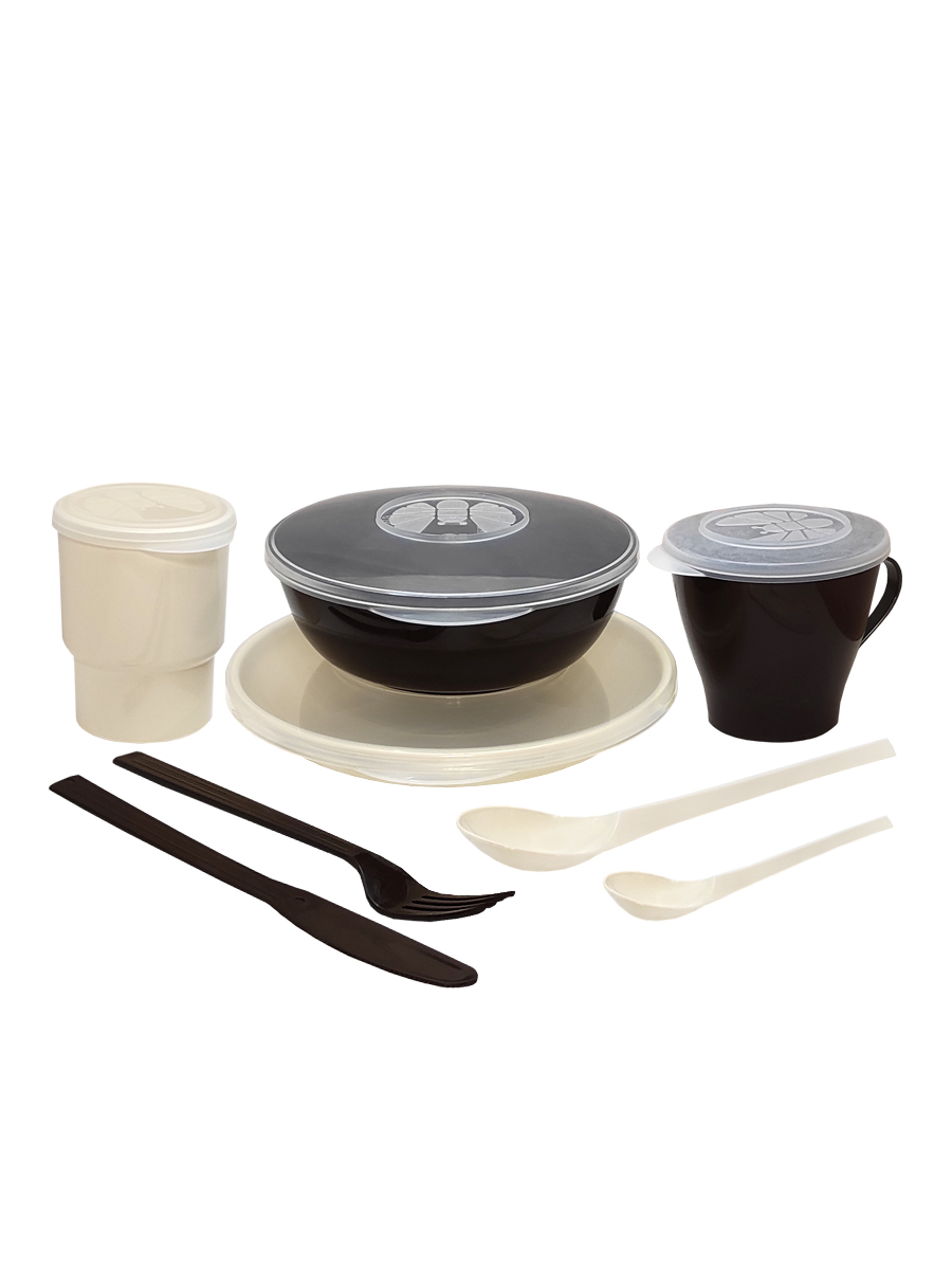 Набор посуды Solaris на 1 персону «Универсальный» ванильно-шоколадный - фото 16