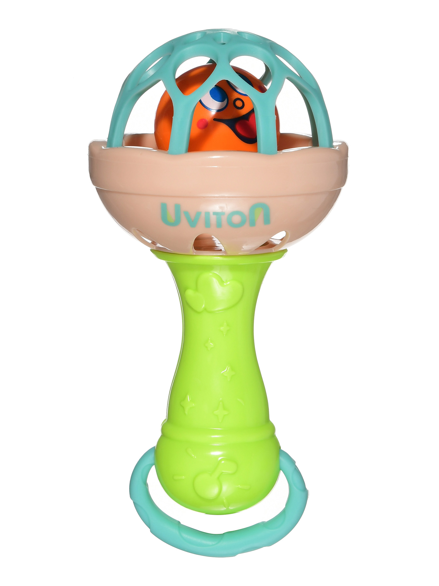 Игрушка Uviton погремушка смайлик в ассортименте - фото 1