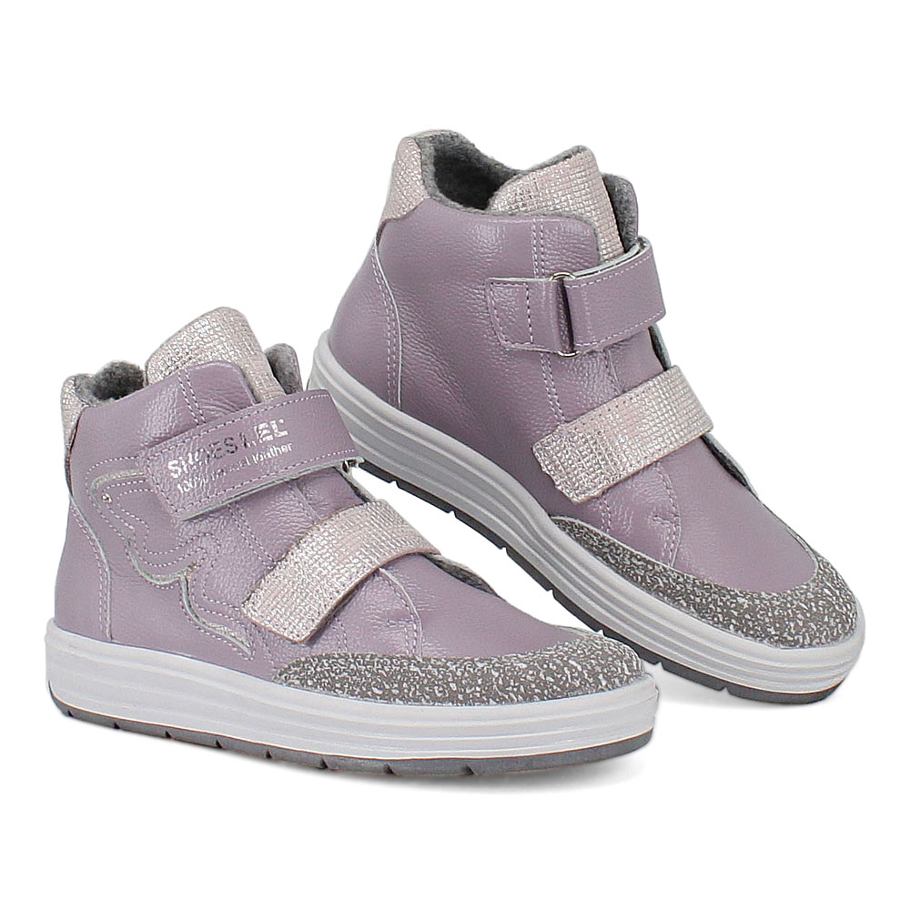 Ботинки Обувь ЛЕЛЬ м 3-1845 Ботинки дошкольные байка (сиреневый) - фото 1