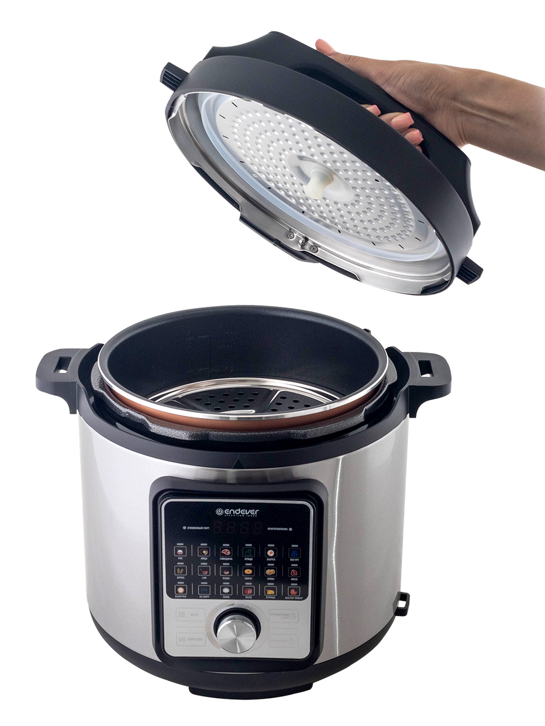 Мультиварка-скороварка ENDEVER Vita-141 1300 Вт 6 л 18 программ LED - фото 10