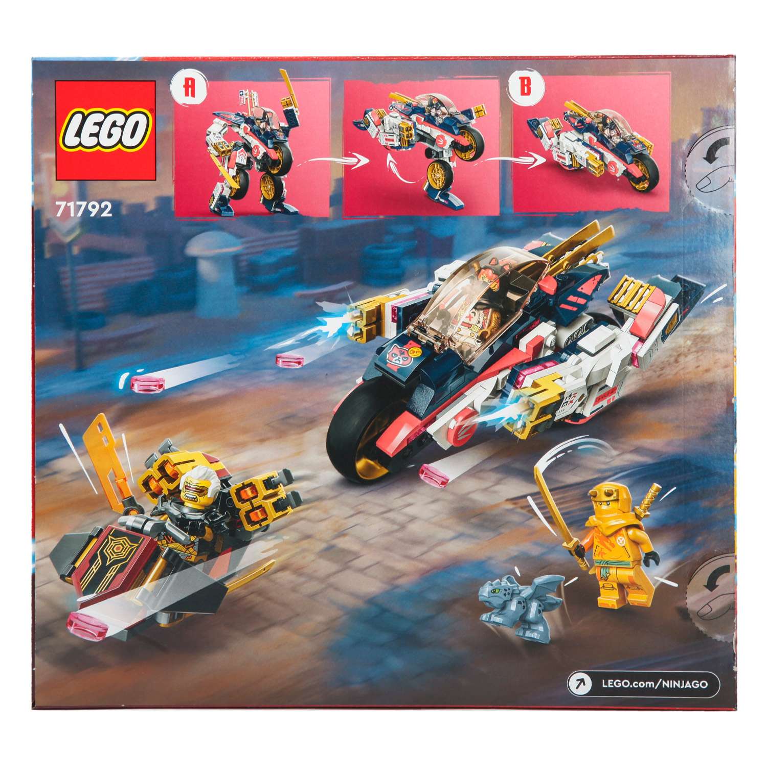 Конструктор LEGO NINJAGO Soras Transforming Mech Bike 384 дет. - фото 15