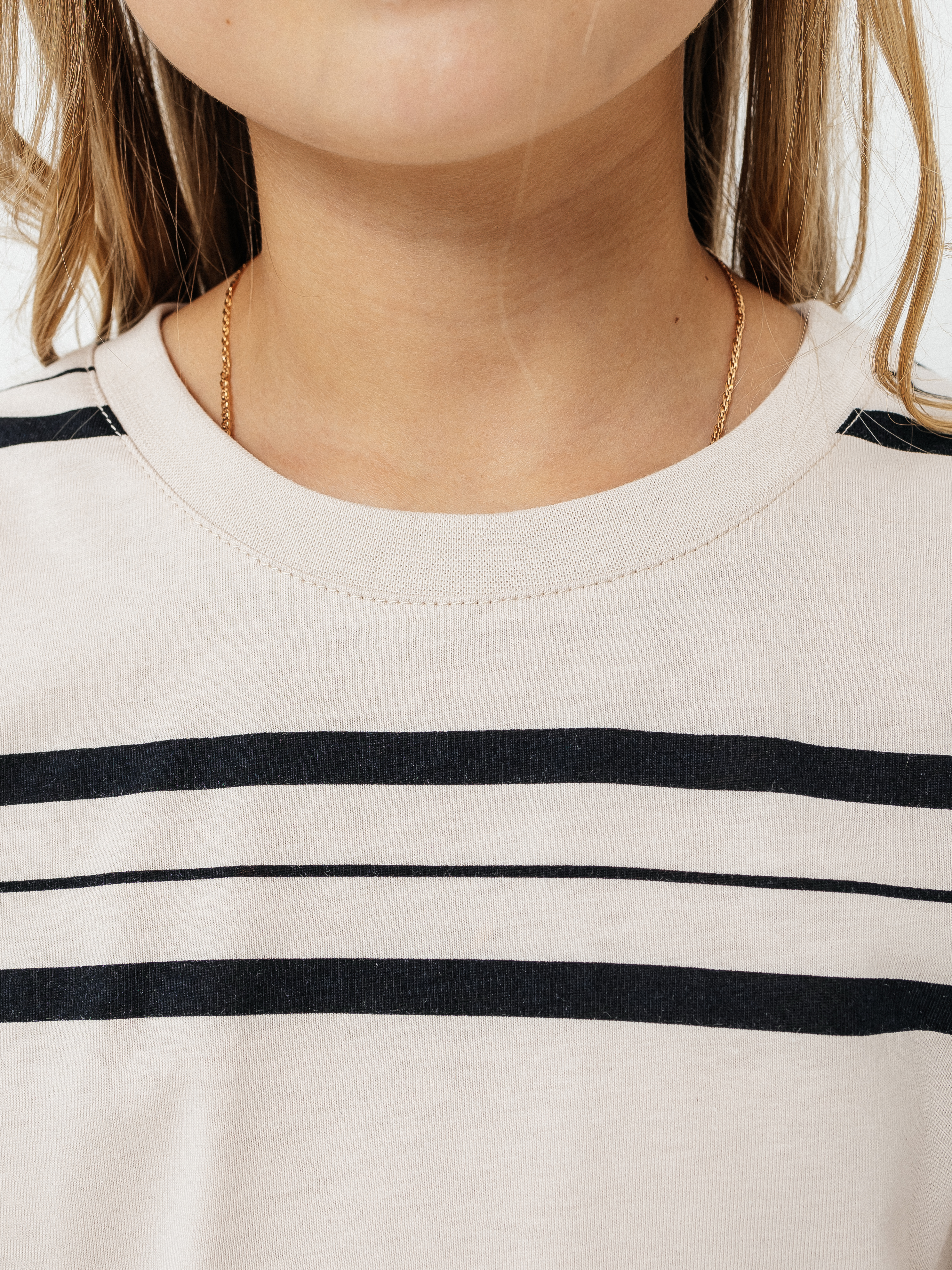 Лонгслив Селтекс Ю_ДК62 бежевый/черный полоса - фото 10