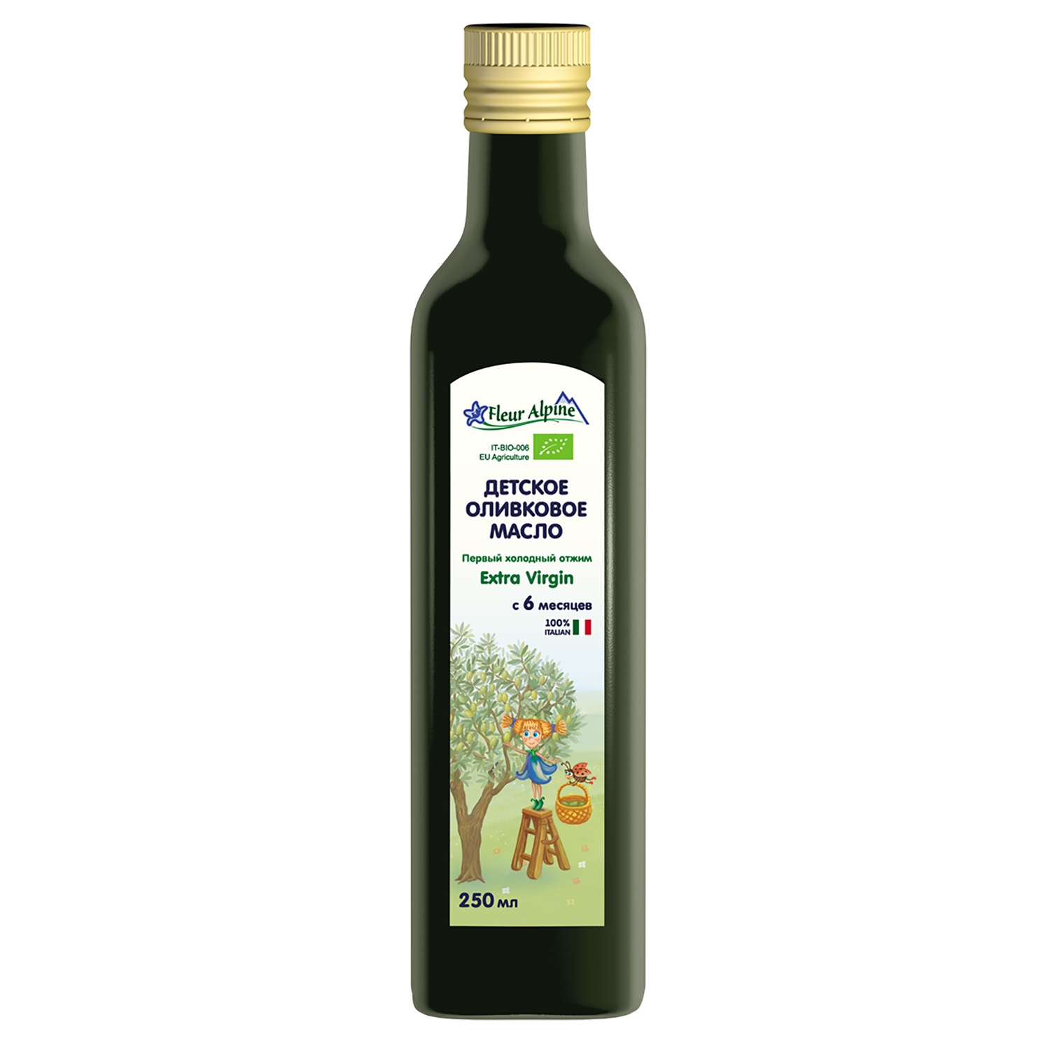 Масло Fleur Alpine оливковое детское 250 мл с 6 месяцев - фото 1