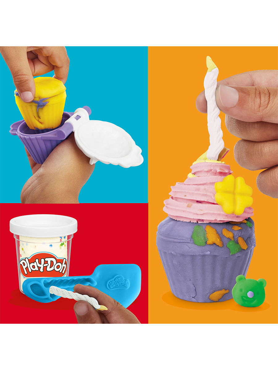 Масса для лепки Hasbro Play-Doh Кексы с подставкой - фото 12