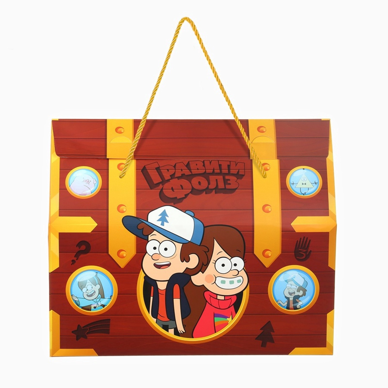 Пакет-коробка Дарите Счастье "Сундук", 37 х 33 х 20 см - фото 5