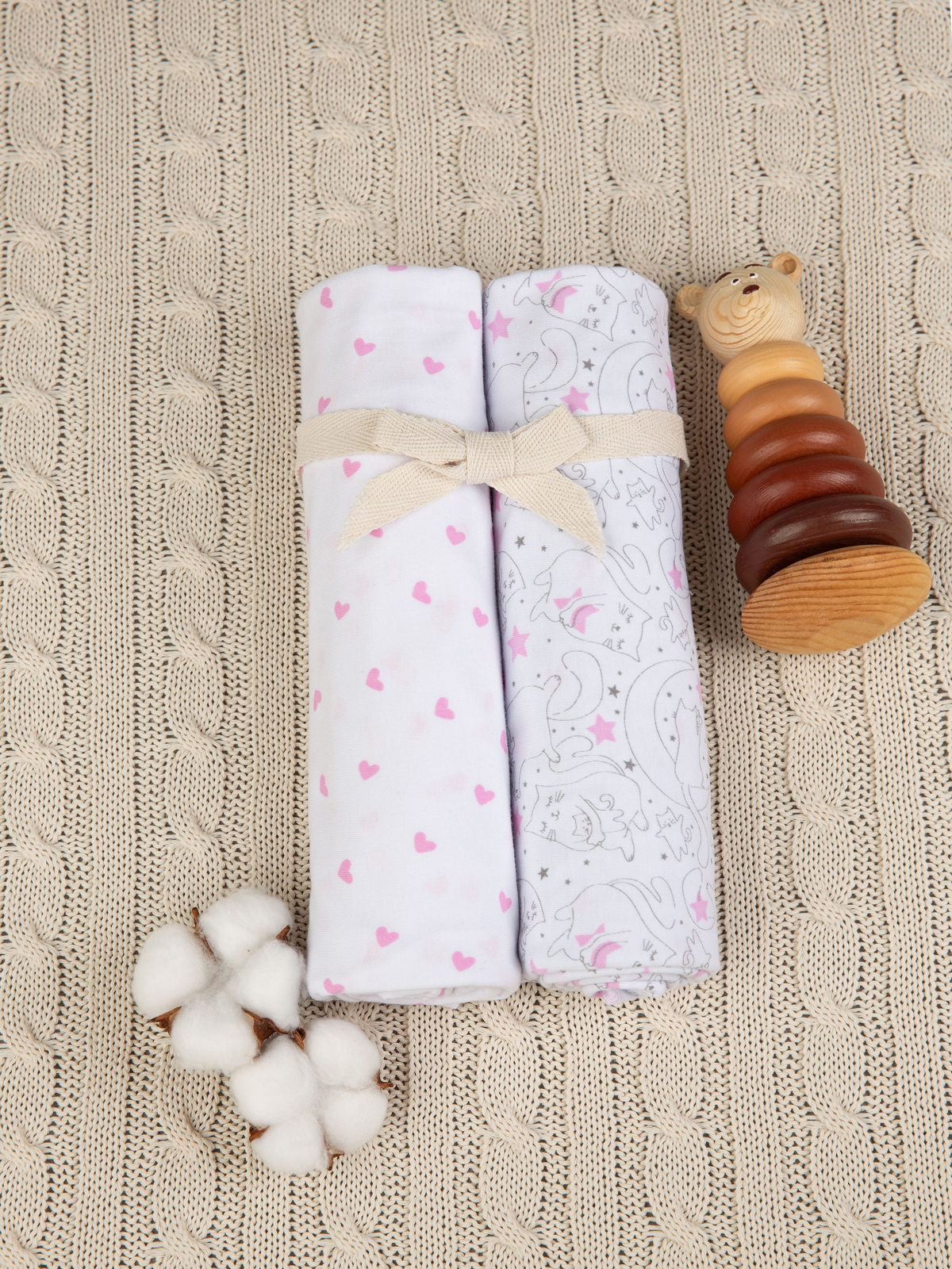 Пелёнка inlovery Легкость трикотаж 90х120 см 2 шт. - фото 11