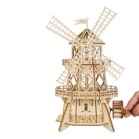 Сборная модель деревянная TADIWOOD Мельница механическая