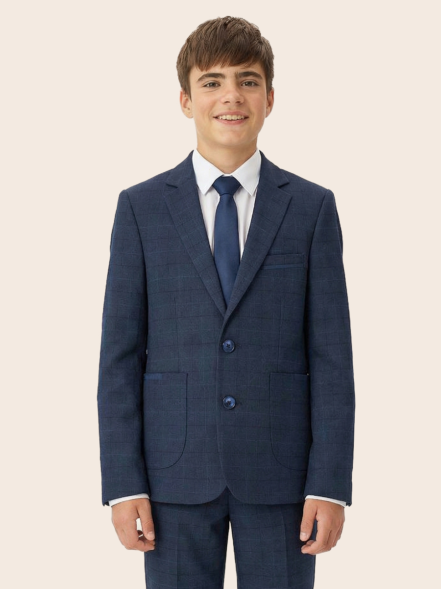 Пиджак NIKASTYLE 4ш72726 синяя клетка - фото 1