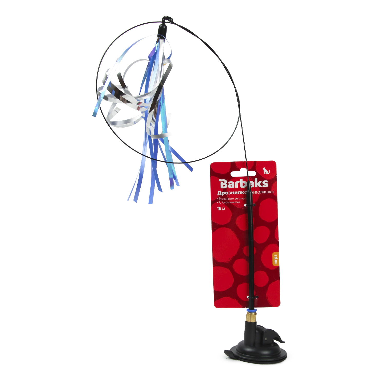 Игрушка для кошек Barbaks Дразнилка-неваляшка напольная 98см - фото 2