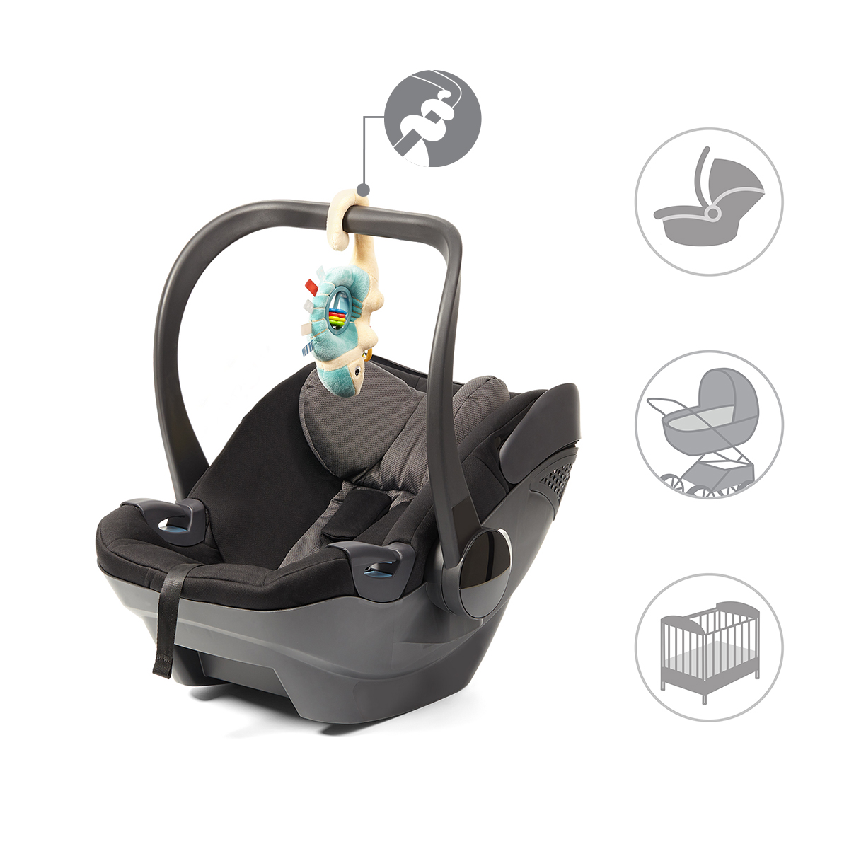 Игрушка Babyono подвеска Броненосец Arnold в ассортименте - фото 7