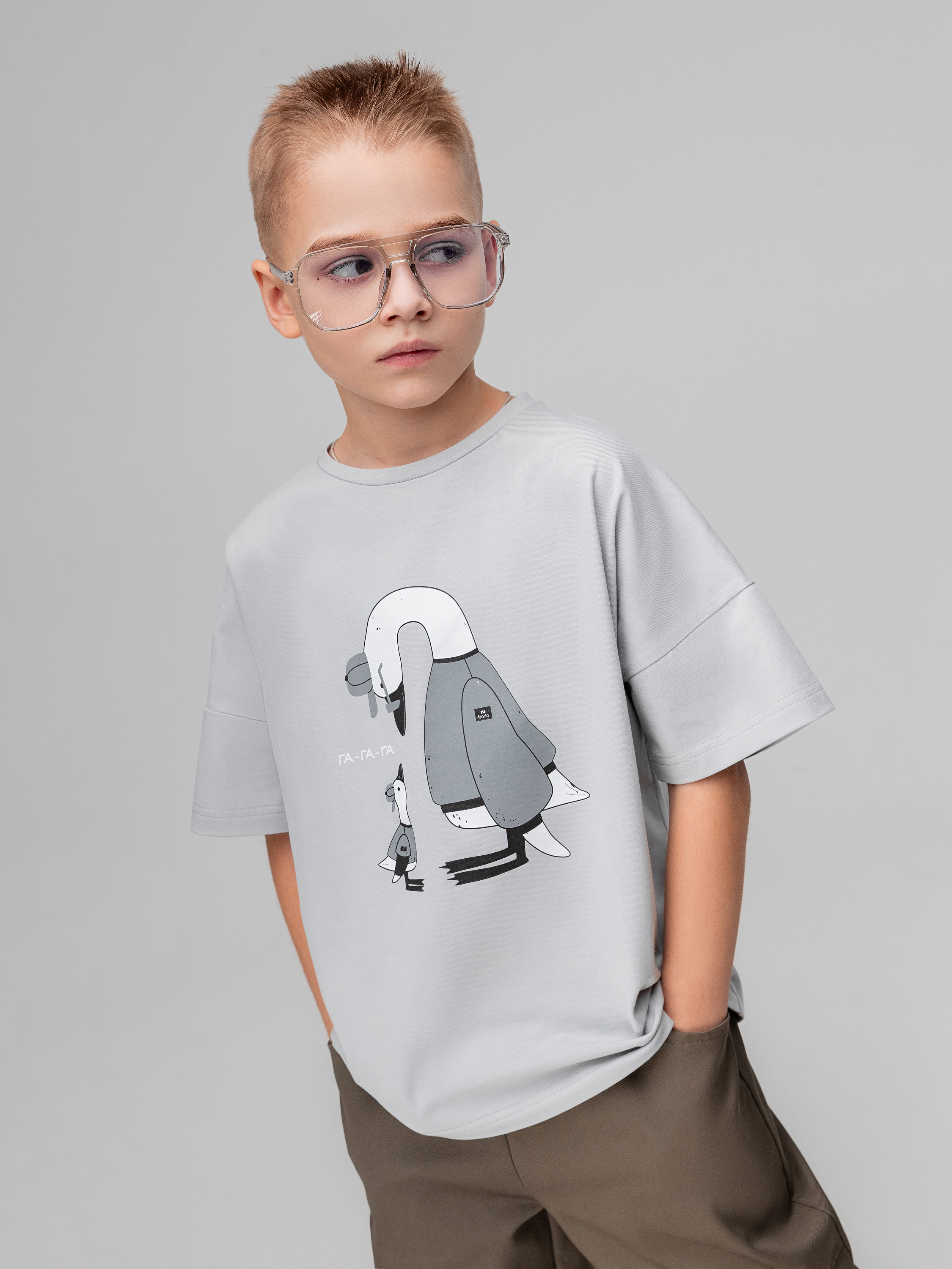 Футболка Bodo 4-435MU_серый - фото 1