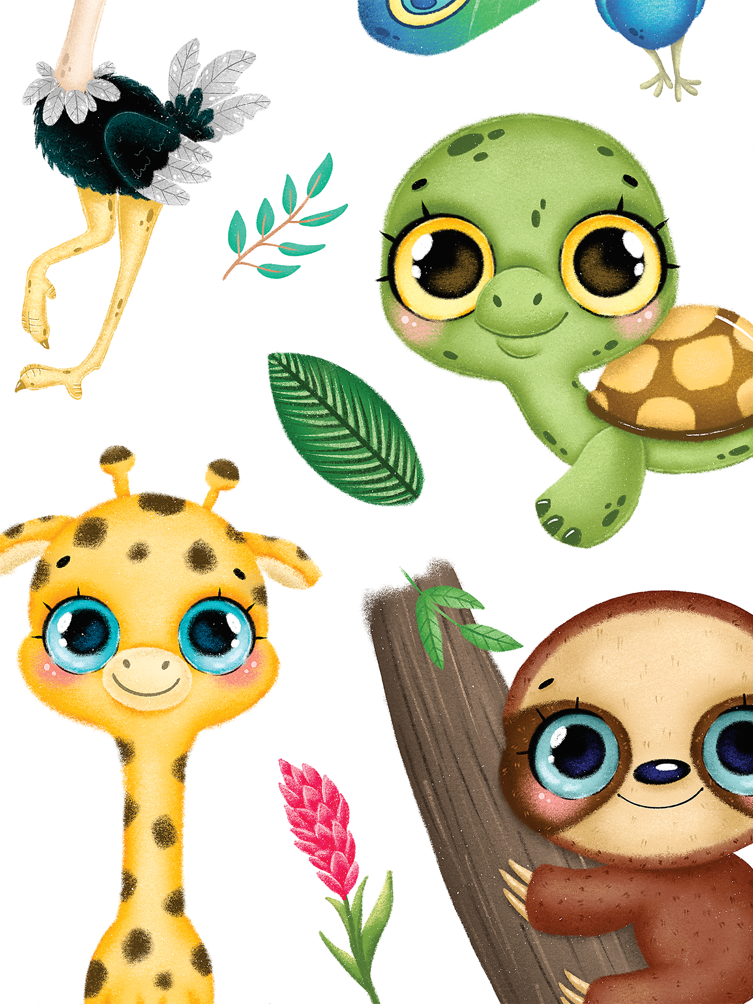 Декоративные наклейки Дрофа-Медиа Тропические животные 2 4262 - фото 7