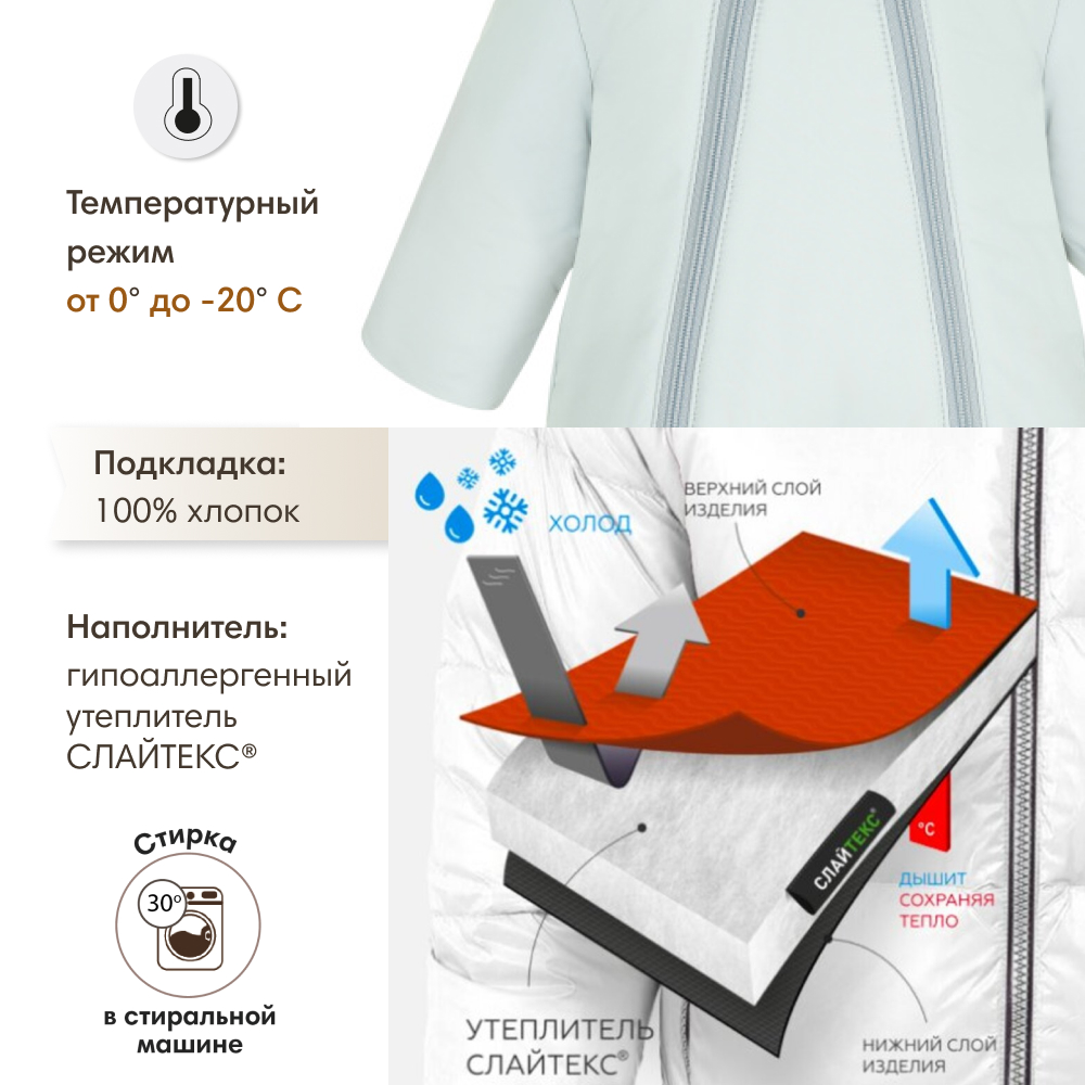 Комбинезон OLANT BABY grey(0-3 мес.)new - фото 4