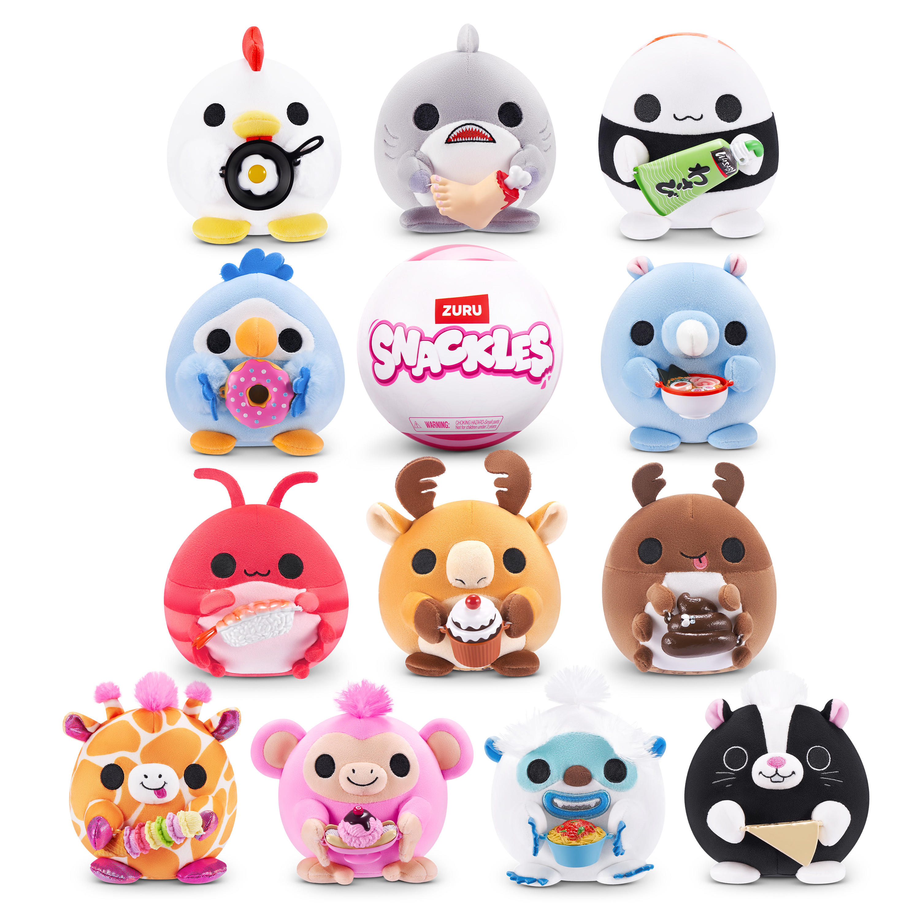 Мягкая игрушка Zuru Snackles 12 см - фото 9