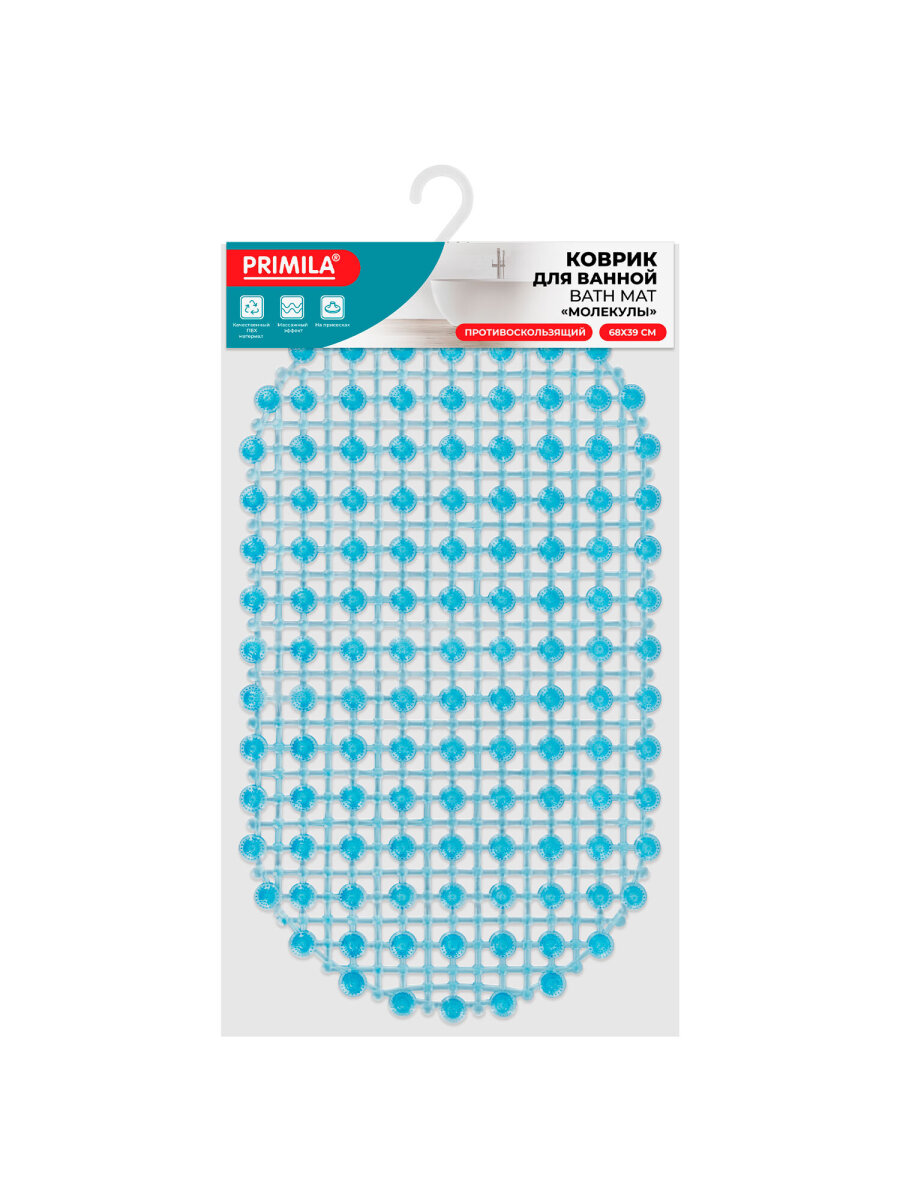 Коврик для ванной PRIMILA Молекулы 39 x 68 см - фото 2