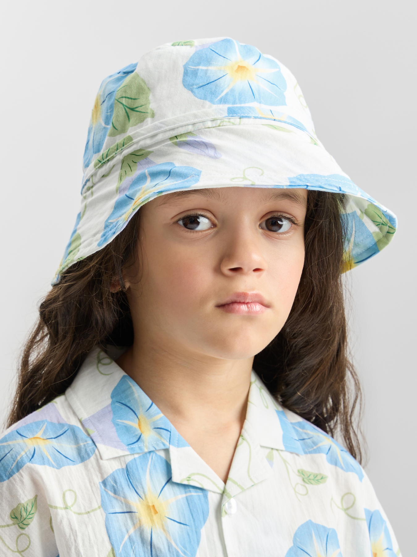 Панама Happy Baby 88113-0_milky-blue(flowers) - фото 1