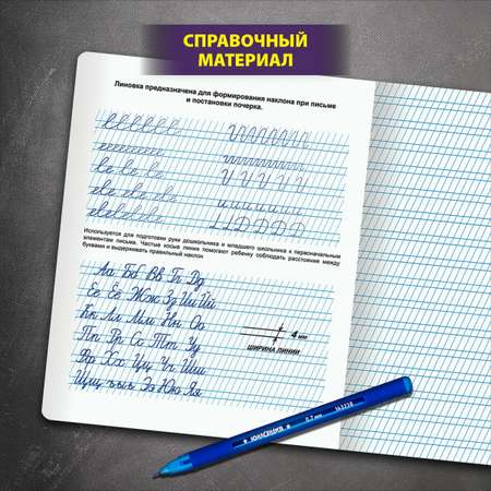 Общая тетрадь Юнландия косая линейка 12 лист. 10 шт.