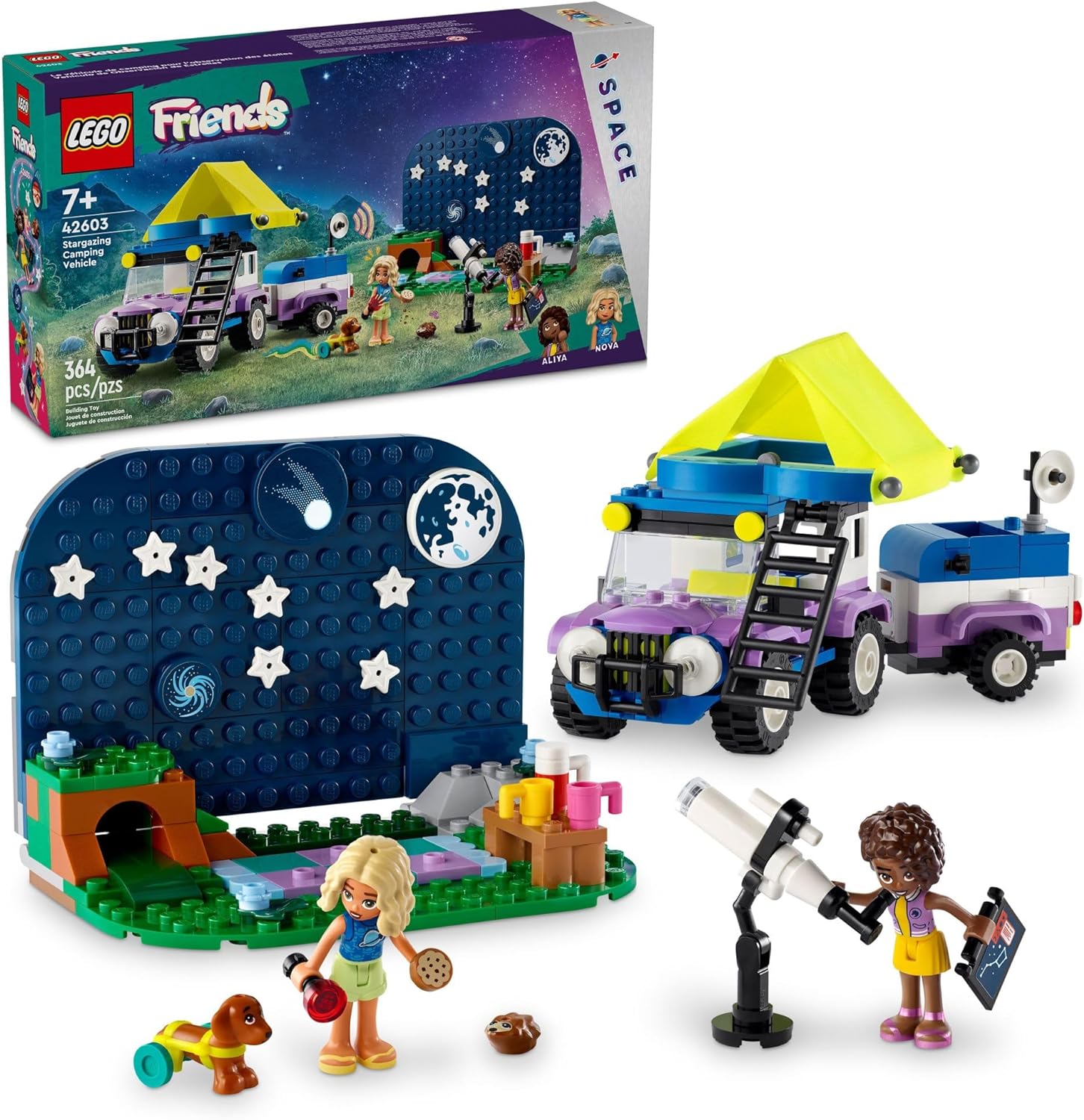 Конструктор LEGO Friends Кемпинг для наблюдения звезд 364 дет. - фото 1