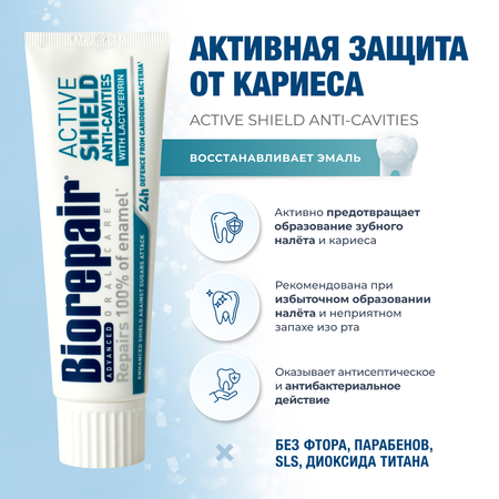 Зубная паста Biorepair без фтора мята