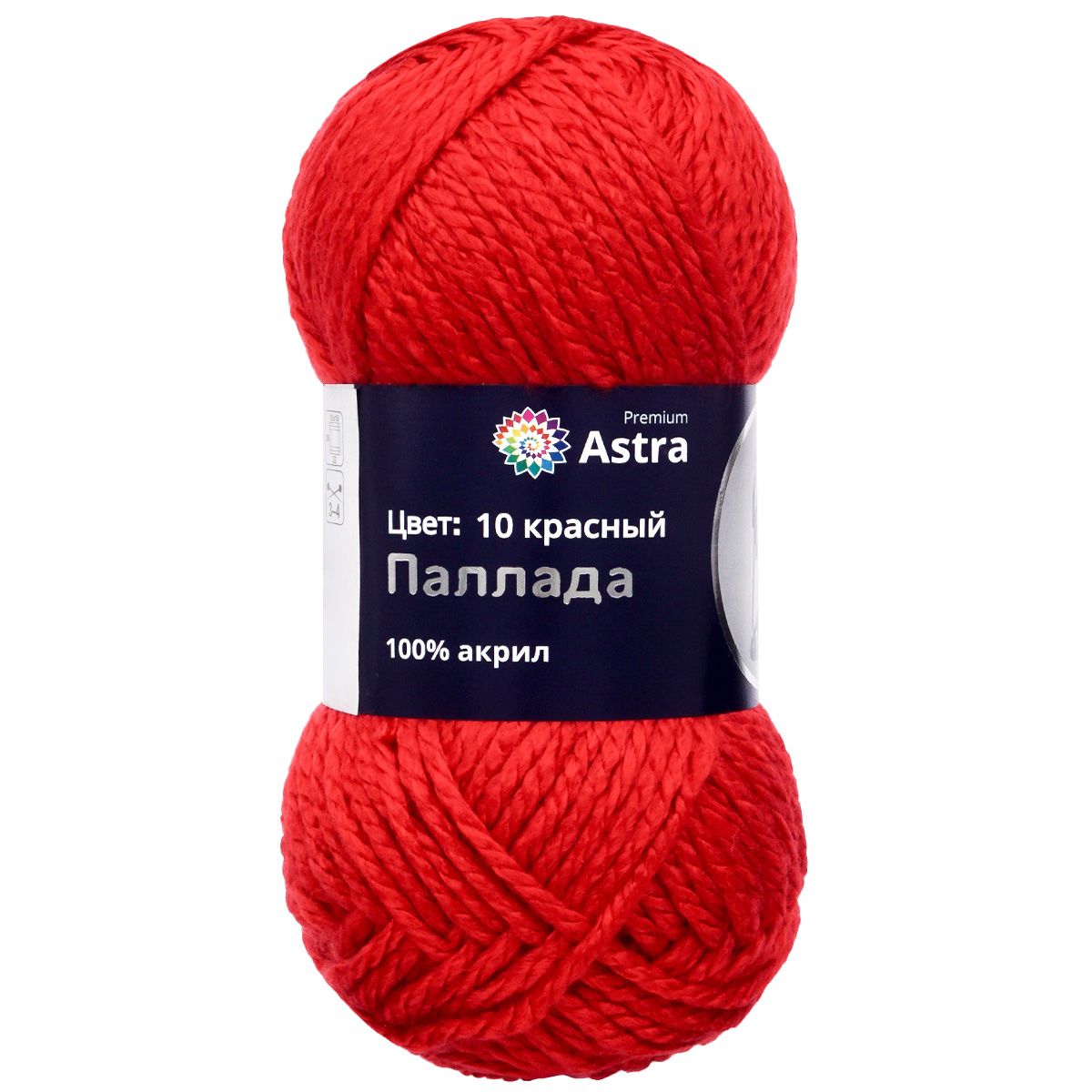 Пряжа Astra Premium Паллада акриловая 100 г 100 м 10 красный 3 мотка - фото 8